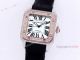 Iced Out Cartier Santos Automatic Watch Replica Two Tone Rose Gold (2)_th.jpg